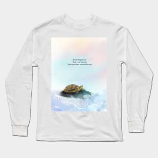Trust the journey, spirt animal, turtle Long Sleeve T-Shirt